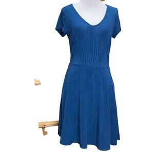 Trixxi Blue V-Neck Dress Medium